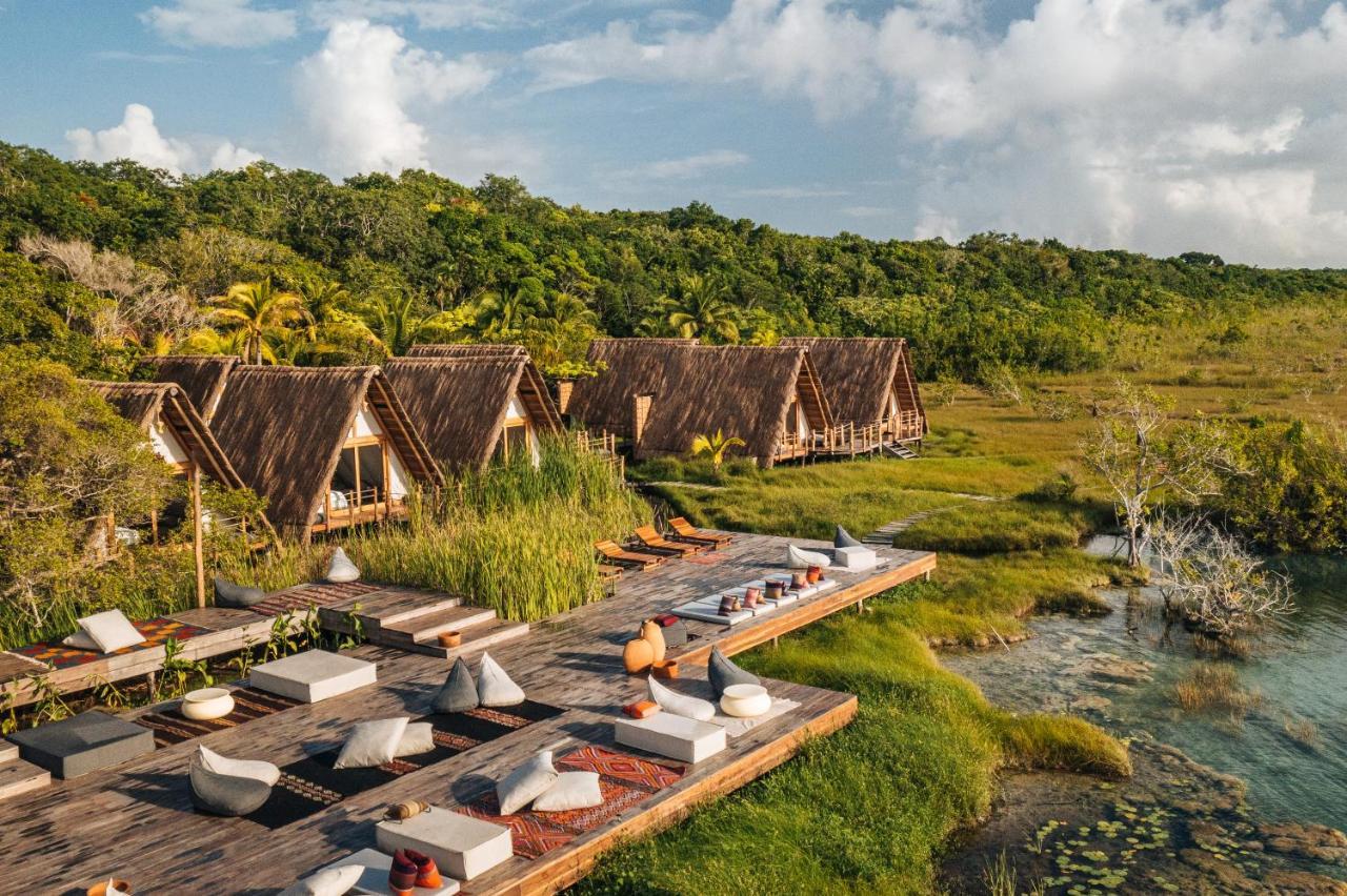 Habitas Bacalar Hotel Bagian luar foto