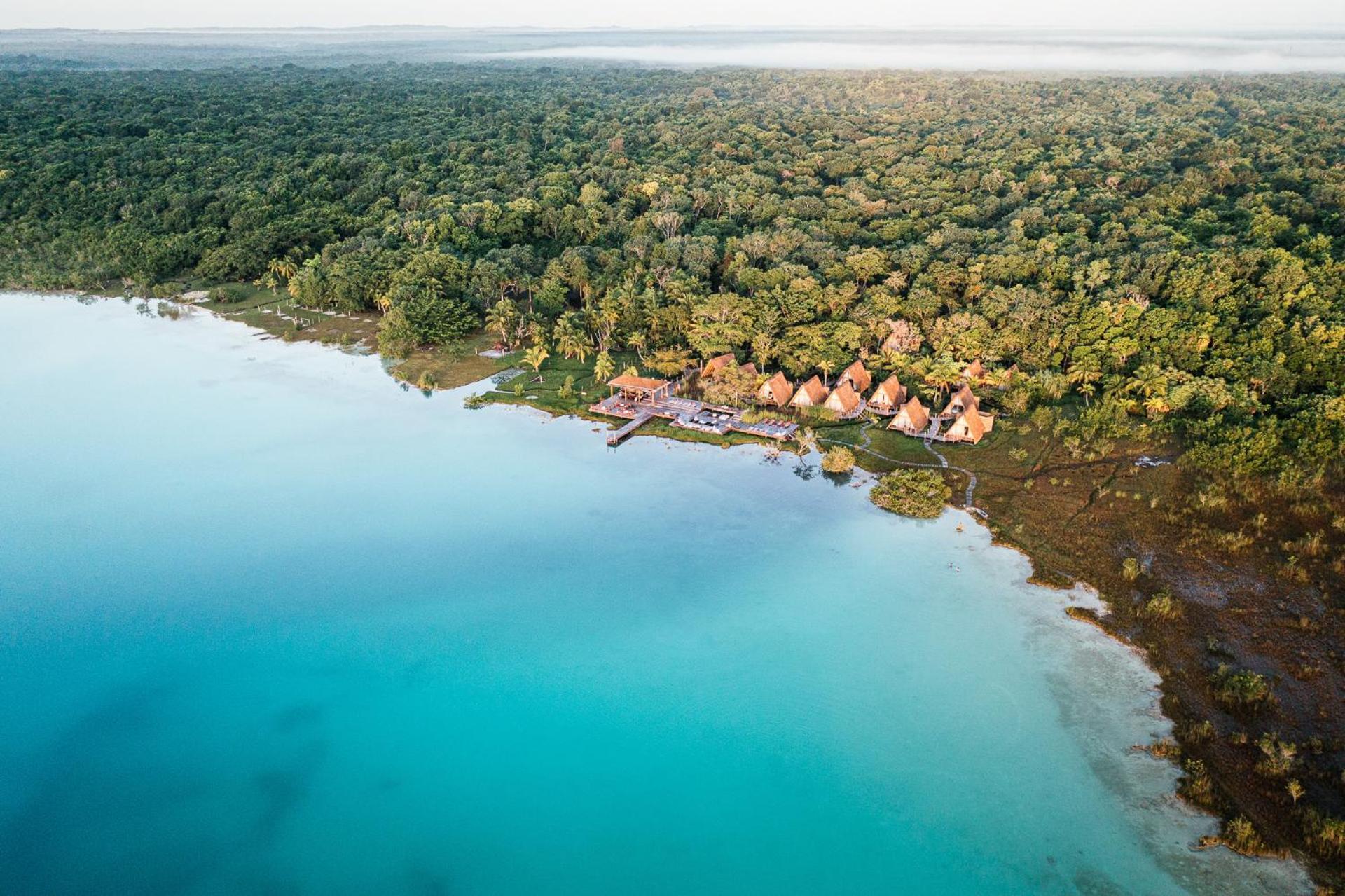 Habitas Bacalar Hotel Bagian luar foto
